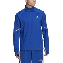 adidas Koszulka do biegania z długim rękawem Everydayrun Half-Zip niebieska męska